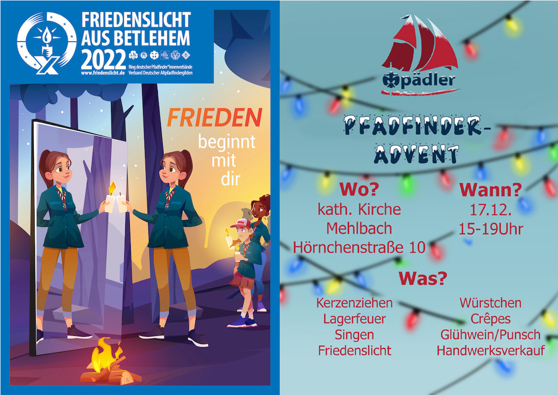 Friedenslicht und Pfadfinder-Advent