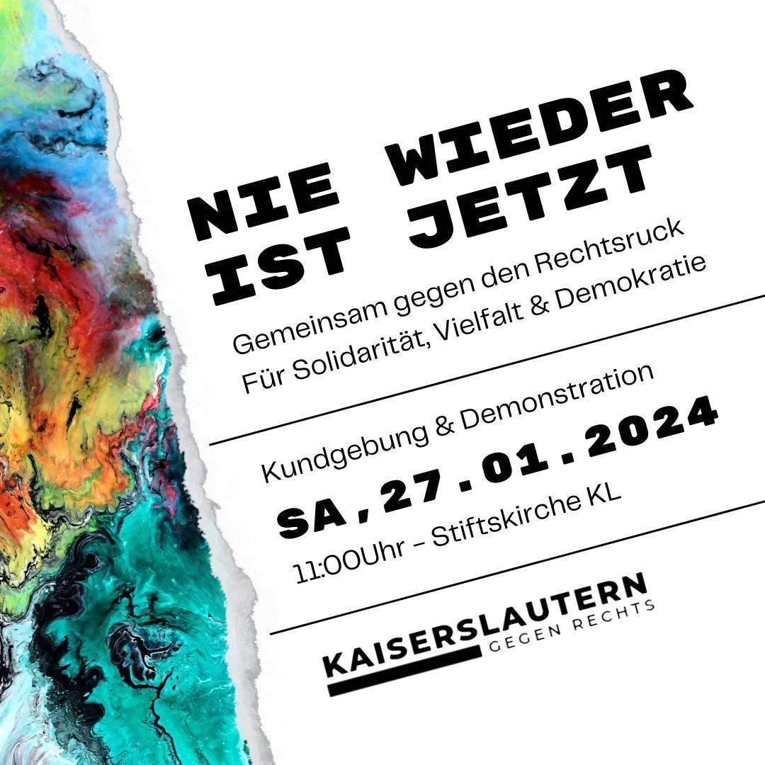 Kundgebung und Demonstration für Solidarität, Vielfalt und Demokratie