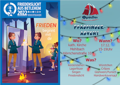 Friedenslicht und Pfadfinder-Advent